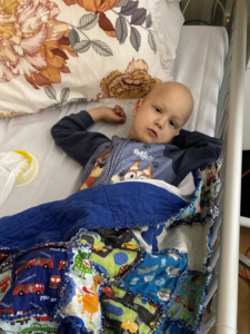 Xavier during treatment