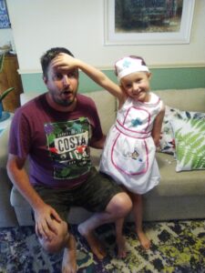 Tyler and his daughter