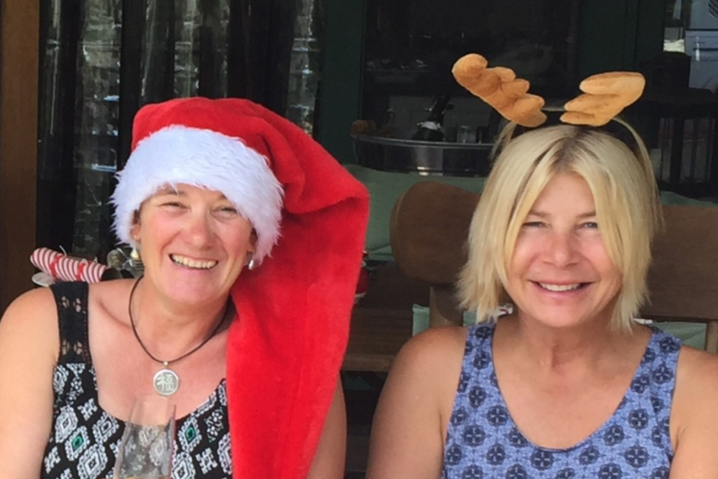 Barbara and a friend