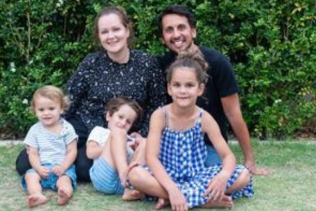 Hosam with his family
