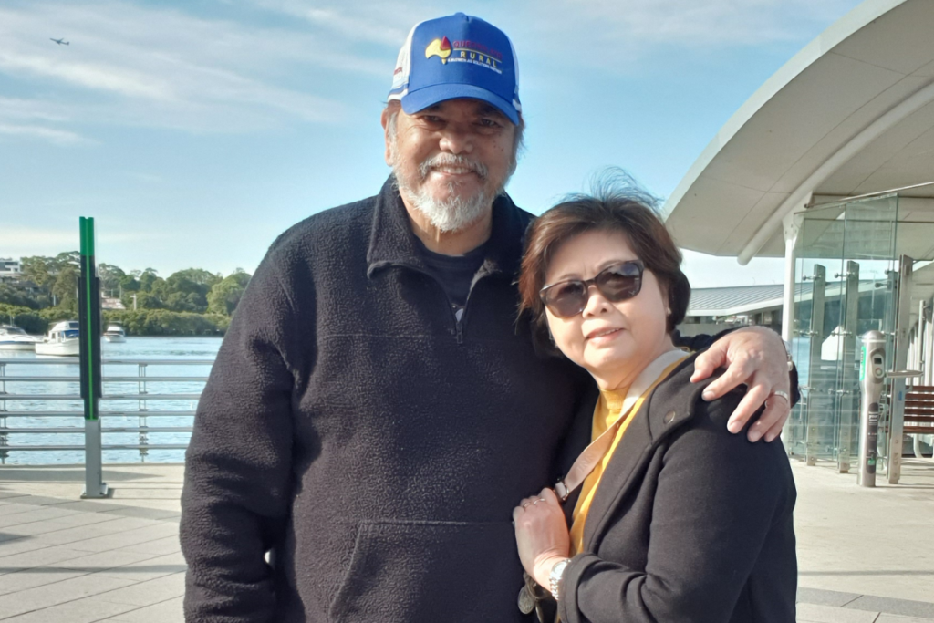 Meynardo with his wife