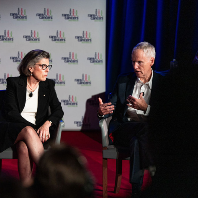 A snapshot of a panel guests speaking at the 2024 CanForum