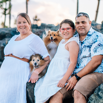 Kate and her family