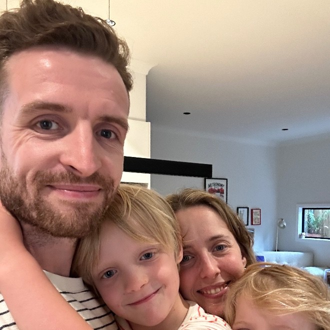 Tom Murphy with his family