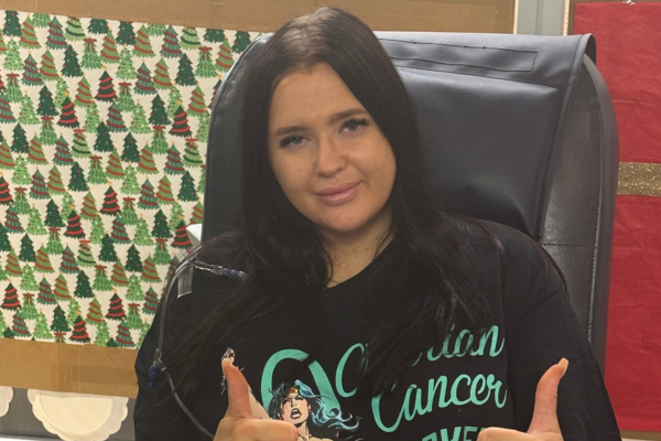 Jessica receiving treatment in hospital